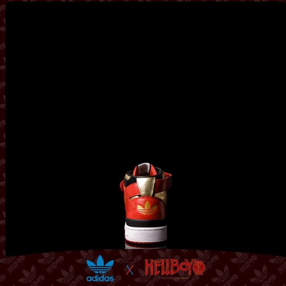 Adidas Originals x Hellboy The Golden Army Limited Edition Forum Mid Sneakers - Picture 3 of 6